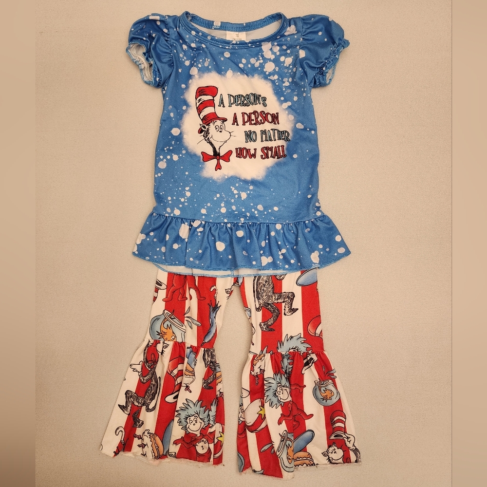 Bell Bottom Dr. Suess Outfit (12-18 Mo.)